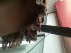 An another casualty of the subway's shoe camera